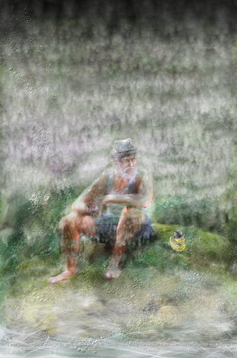 "WAITING FOR A FRIEND", 2016, ca. 150 x 100 cm, Fotodruck.