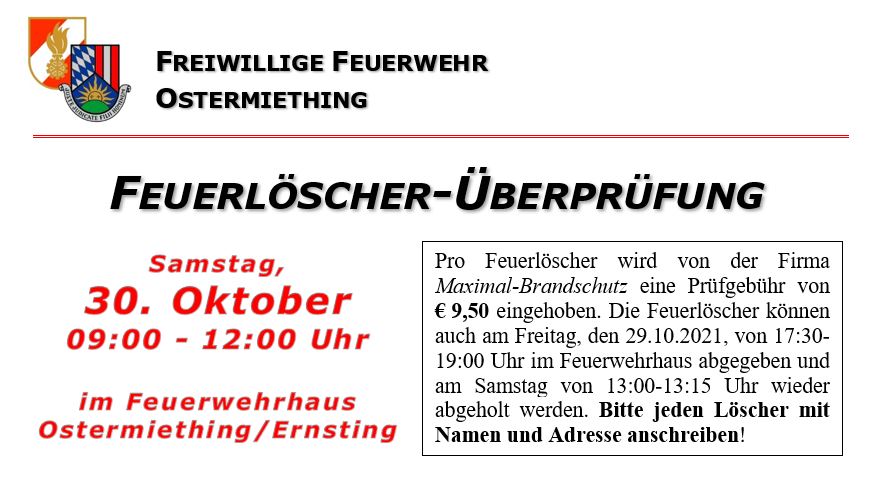 Feuerlöscherüberprüfung