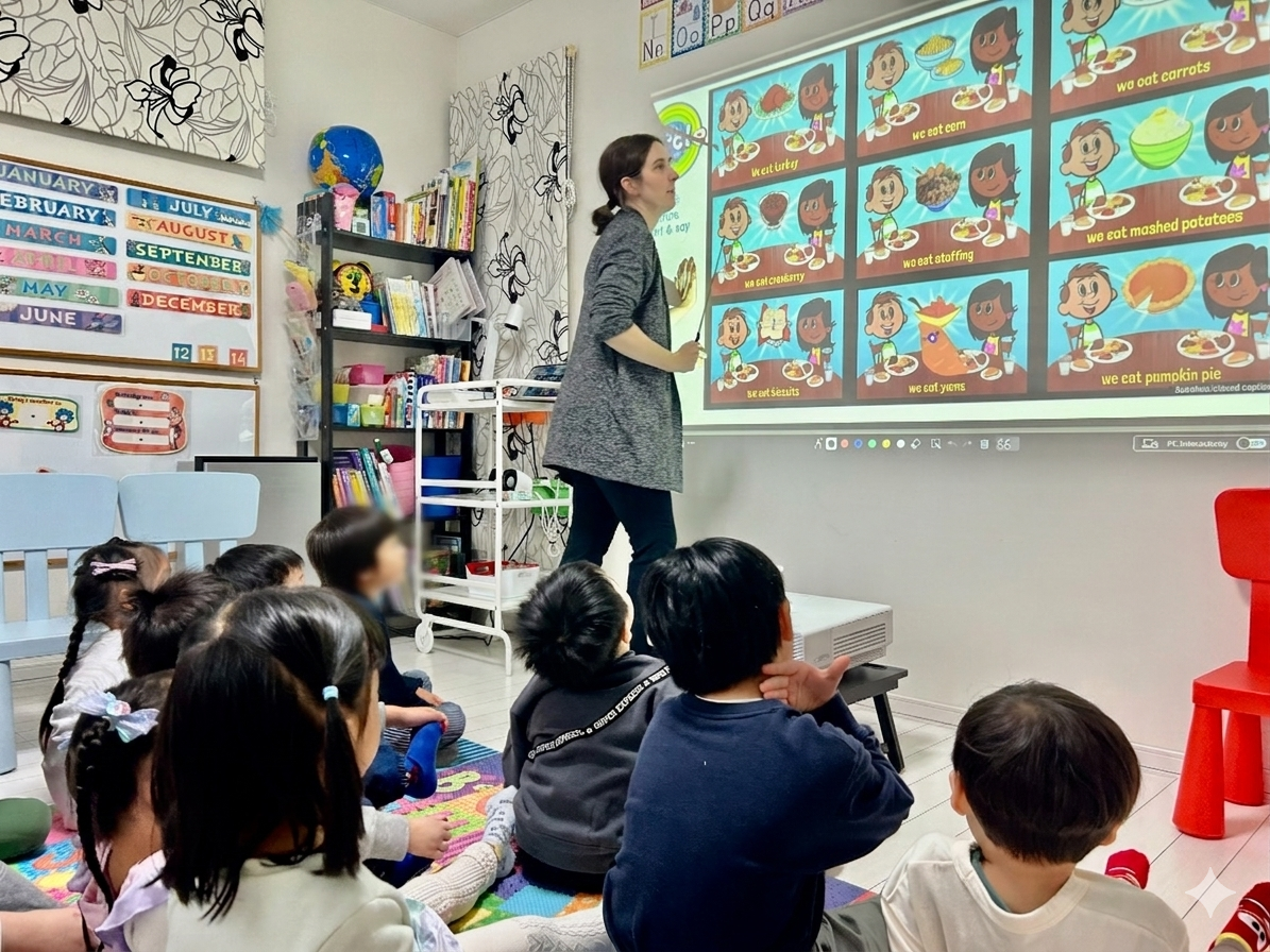 函館にいながら異文化体験。ネイティブ講師が英語で外国の文化や習慣を紹介する国際理解クラス