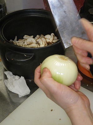 Natural farming 重ね煮 タマネギ ジャガイモ すだち 万能鍋