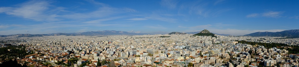 Blick auf Athen nach Norden