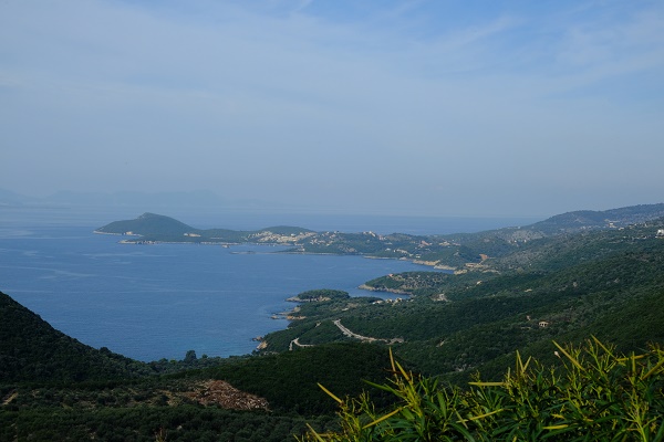 Blick auf Ionisches Meer bei Sybota