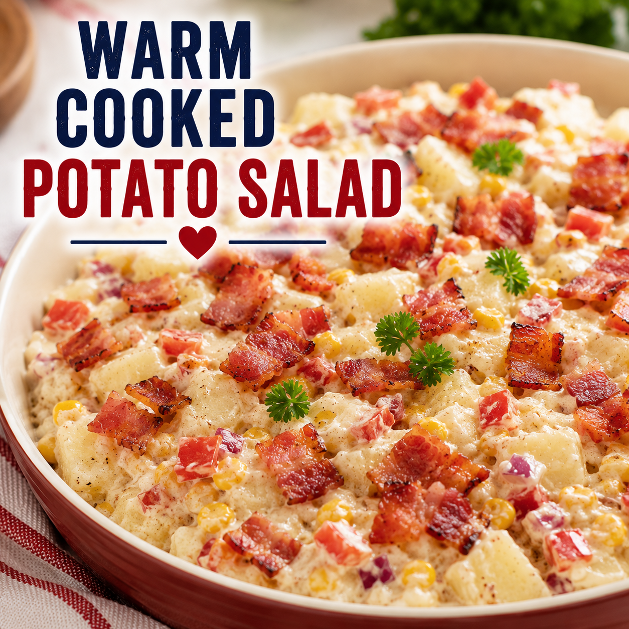 Warm Cooked Potato Salad