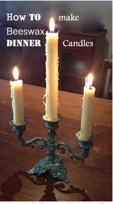 How to make Hand Dipped Beeswax Candles