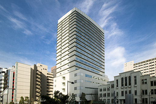 東京都の病院外観建築撮影