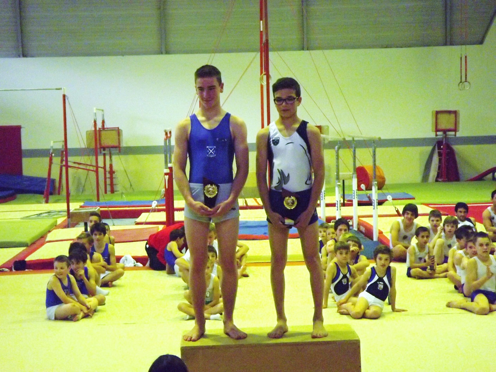 Podium Pupilles 2: 1er Roman Herrero Jeanne d'Arc de Dax, 2ème Eric Lambure, Croisés de Bayonne