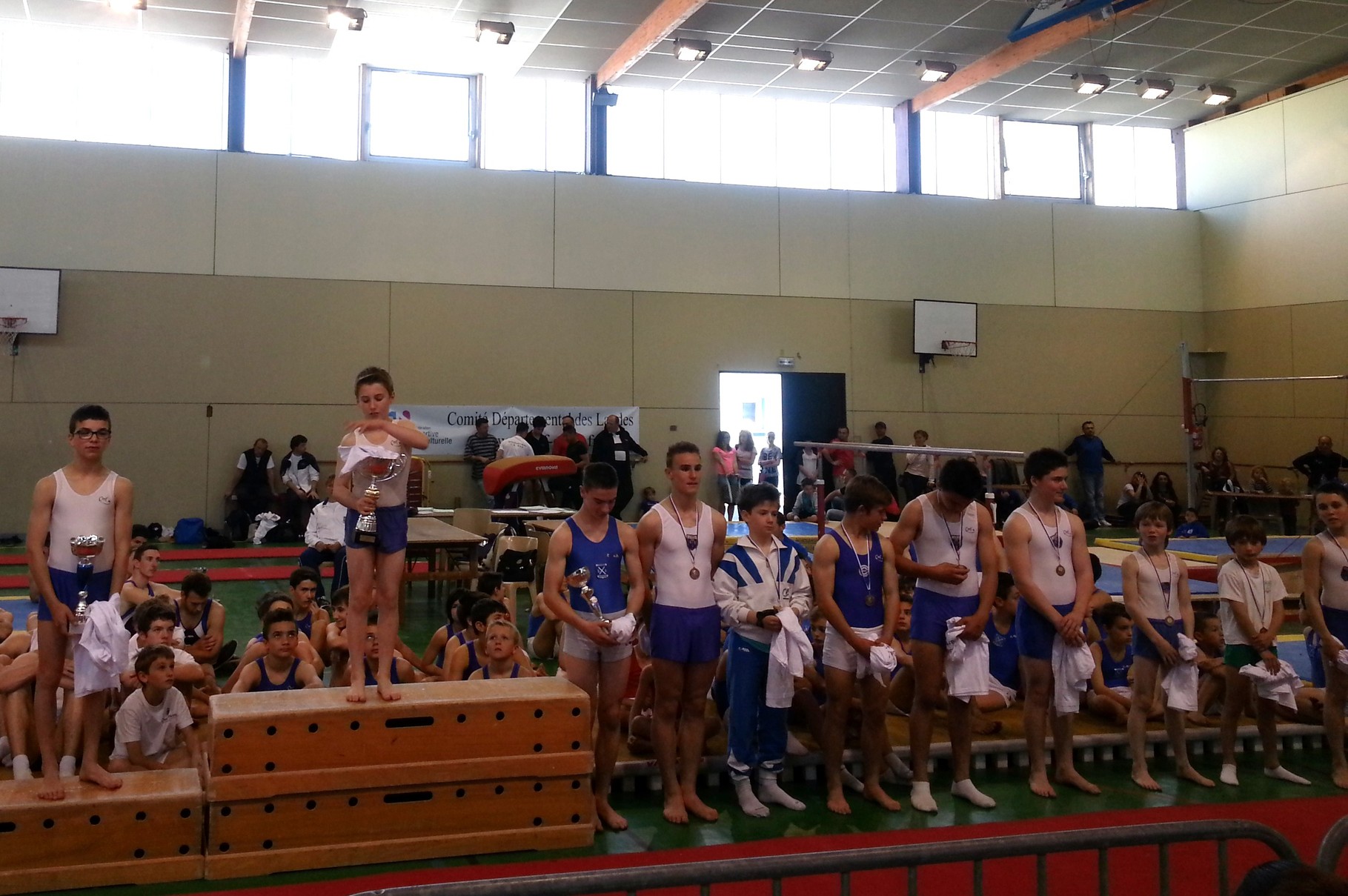 Podium Individuel Pupilles: 1er Théo Verdié Jeanne d'Arc de Dax, 2ème Roman Herrero Jeanne d'Arc de Dax, 3ème Eric Lamburre Croisés de Bayonne