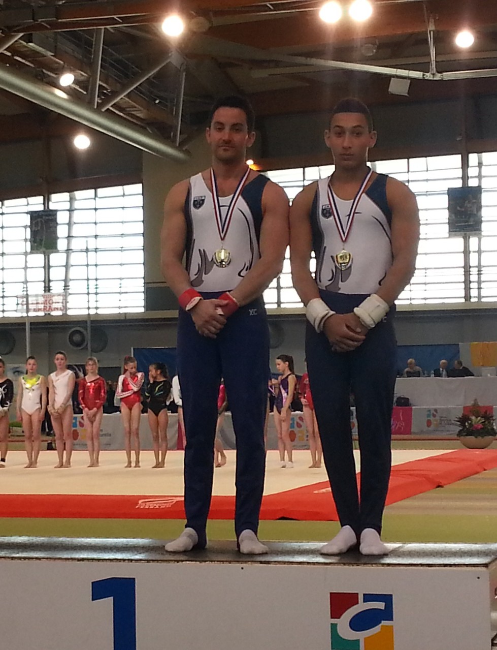 Podium Anneaux Sénior Masculin: 1er Jeanne d'Arc de Dax