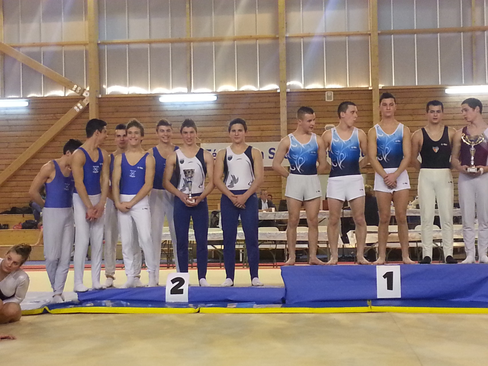 Podium équipe de Ligue Espoir M: 2ème Ligue d'Aquitaine