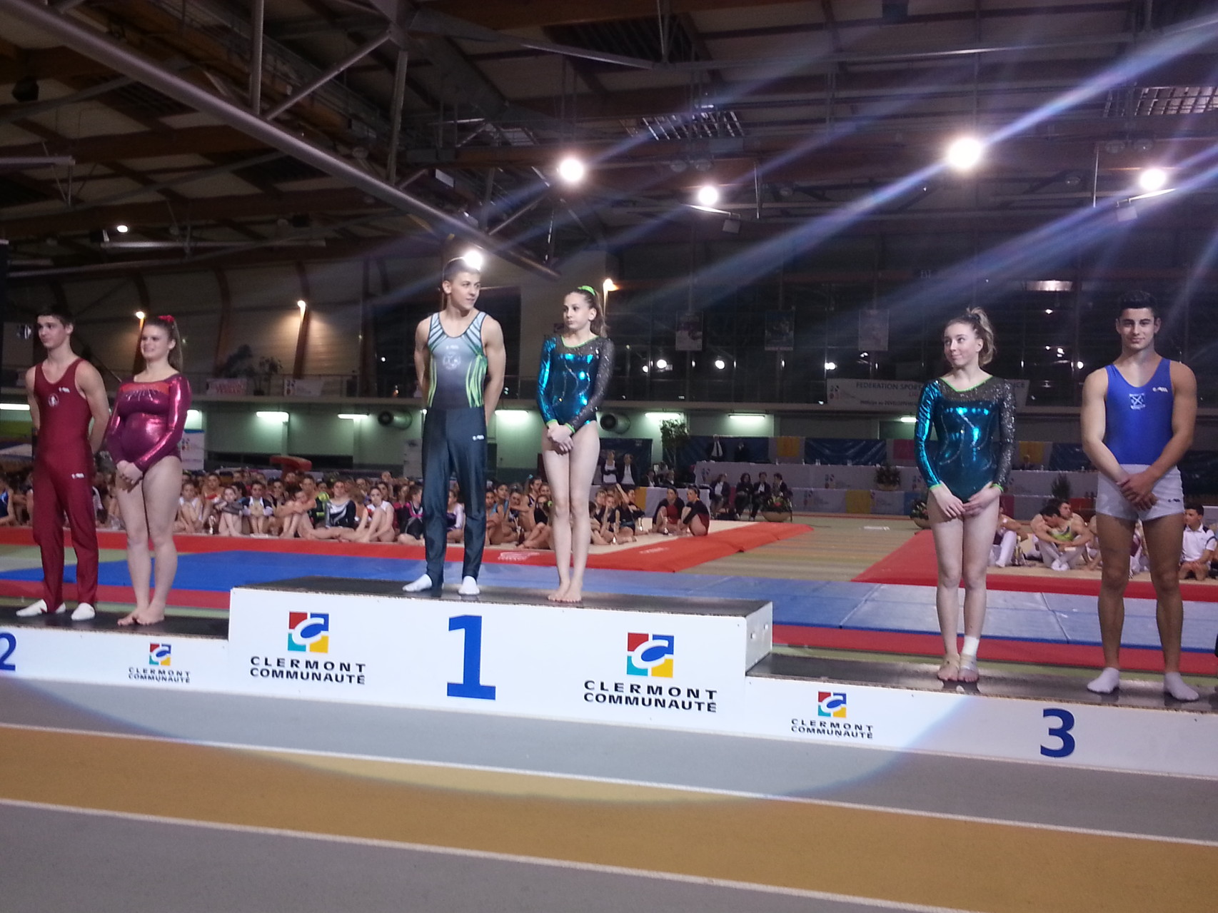 Podium Individuel Cadetettes et Cadets:2ème Emilie Verbeek Envolée de Dax, 3ème Vincent Bachelet Croisés de Bayonne