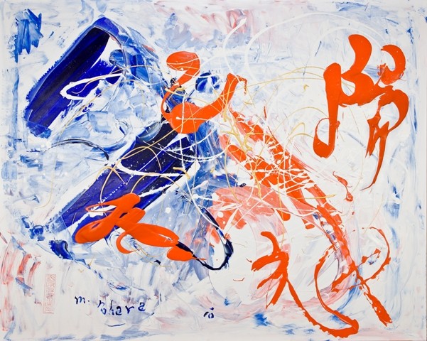 太陽神、100号 Sun God, 2010, 130.2 x 161.4 cm Acrylic on canvas (SOLD)