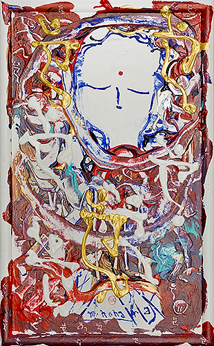 女神様88 Goddess 88, 2011 48.2 x 30.1 cm Acrylic on canvas