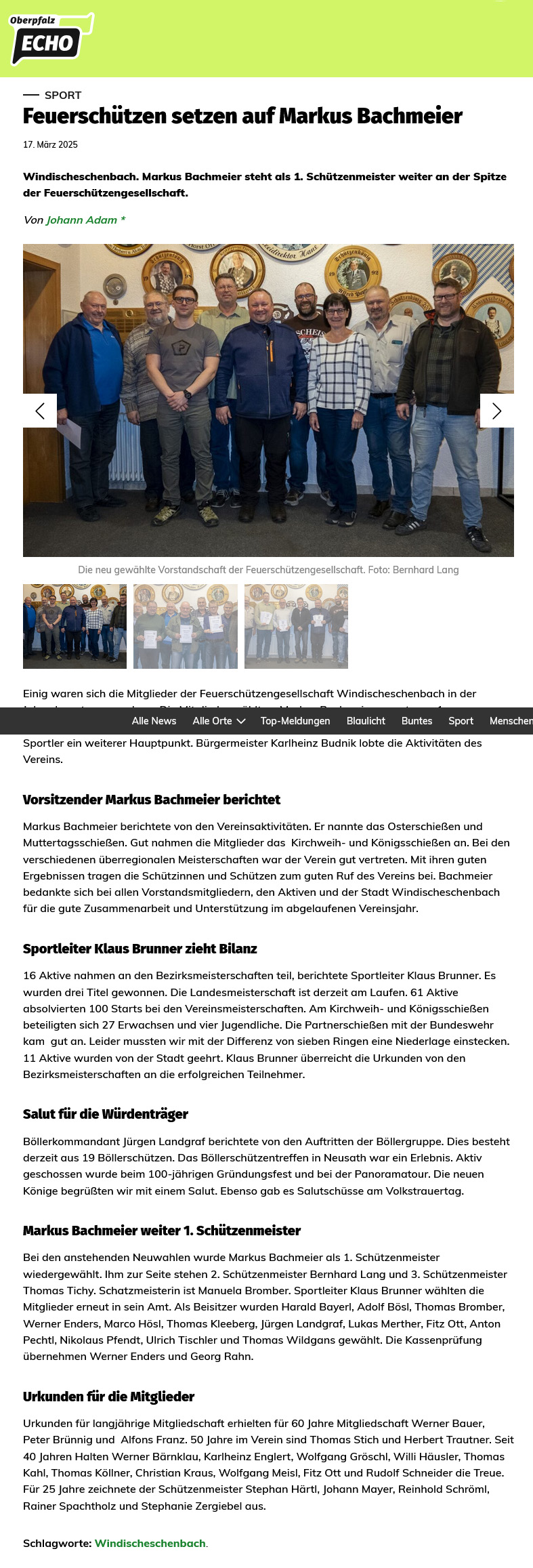 FSG Windischeschenbach e.V. - Jahreshauptversammlung 2025