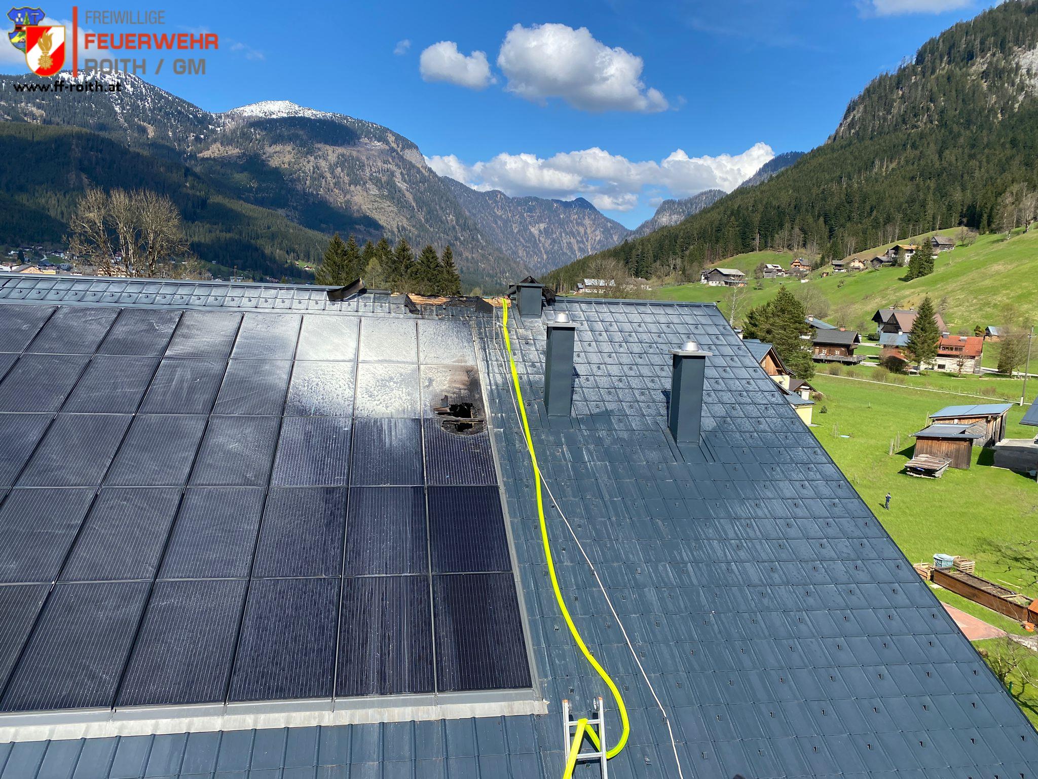 DrillX Dachstuhlbrand Gosau Freiwillige Feuerwehr Roith