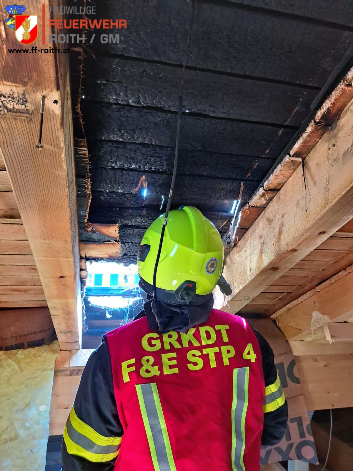 DrillX Dachstuhlbrand Gosau Freiwillige Feuerwehr Roith