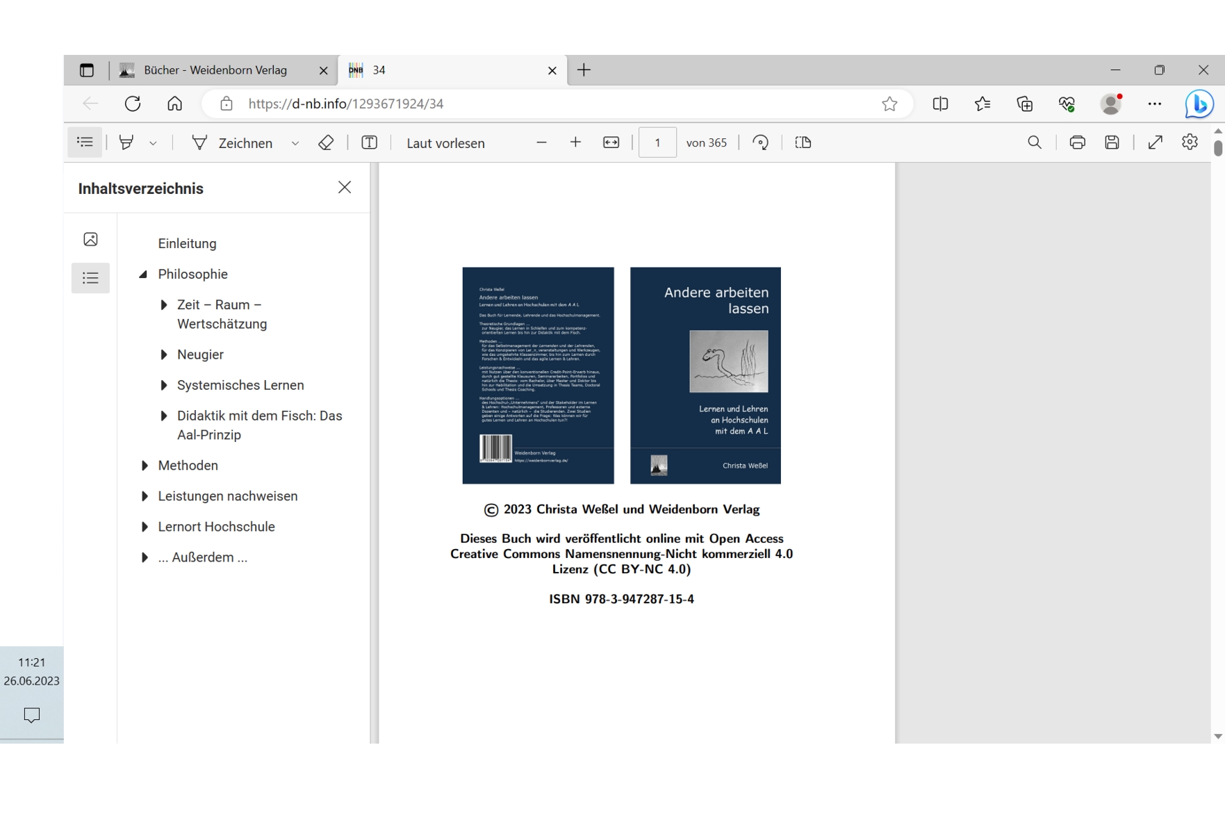 Andere arbeiten lassen: ein weiteres open access ebook