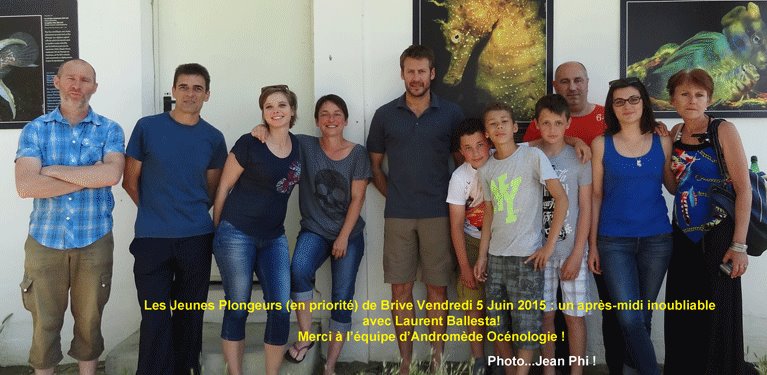 Sortie "Bio" avec Laurent Ballesta... Pour les Jeunes !! (Organisation : Cécile IMBERT)