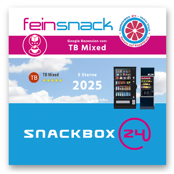 2025 - Kundenmeinung von TB Mixed fuer SNACKBOX24 Snackautomaten und Getraenkeautomaten