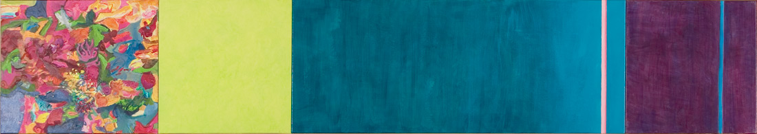 "Karibik-Lounge", 50 x 295 cm, Öl auf Leinen, 2005