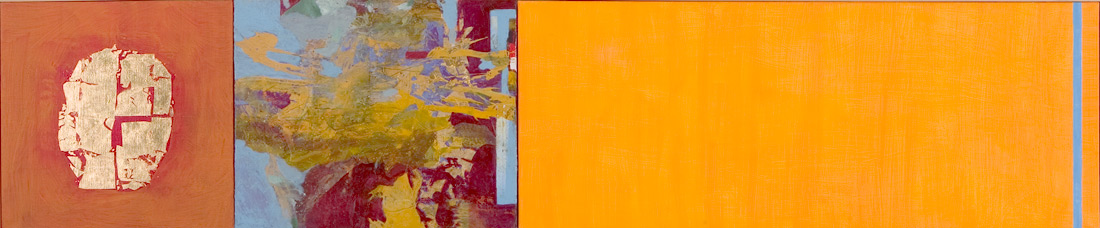 "Goldnugget-Lounge", 50 x 235 cm, Eitempera auf Leinen, 2004