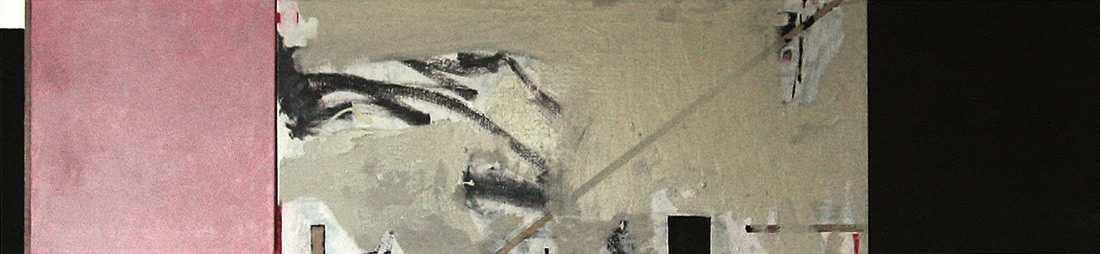"Malewich-Lounge", 50 x 235 cm, Öl auf Leinen, 2005