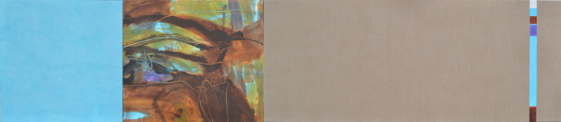 "Wald-Lounge", 70 x 330 cm, Mischtechnik, 2013