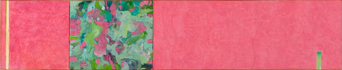 "Pink-Lounge", 50 x 245 cm, Öl auf Leinen, 2003