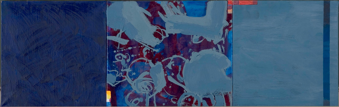 "Midnight-Lounge", 50 x 160 cm, Öl und Wachs auf Leinen, 2006