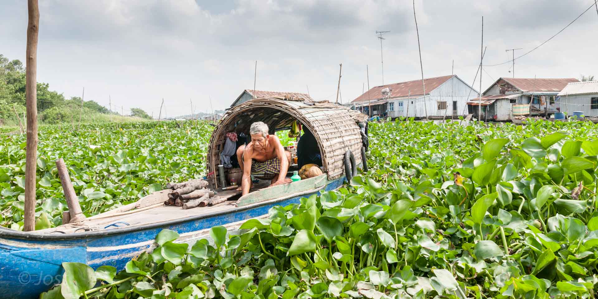 Living on a boat - on Mekong River