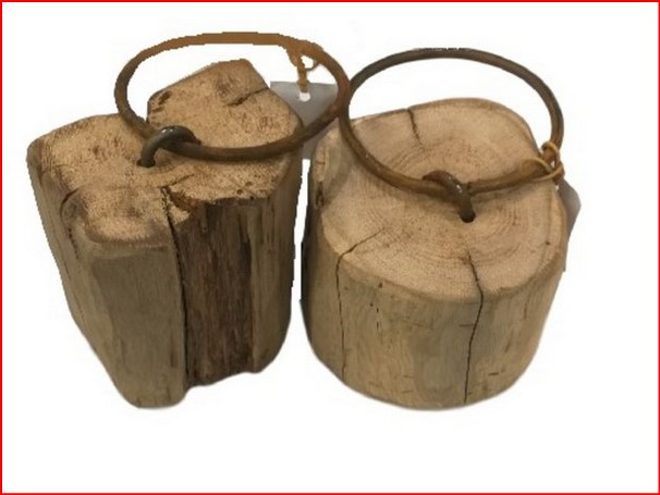 Türstopper verschiedene Holzklotzformen