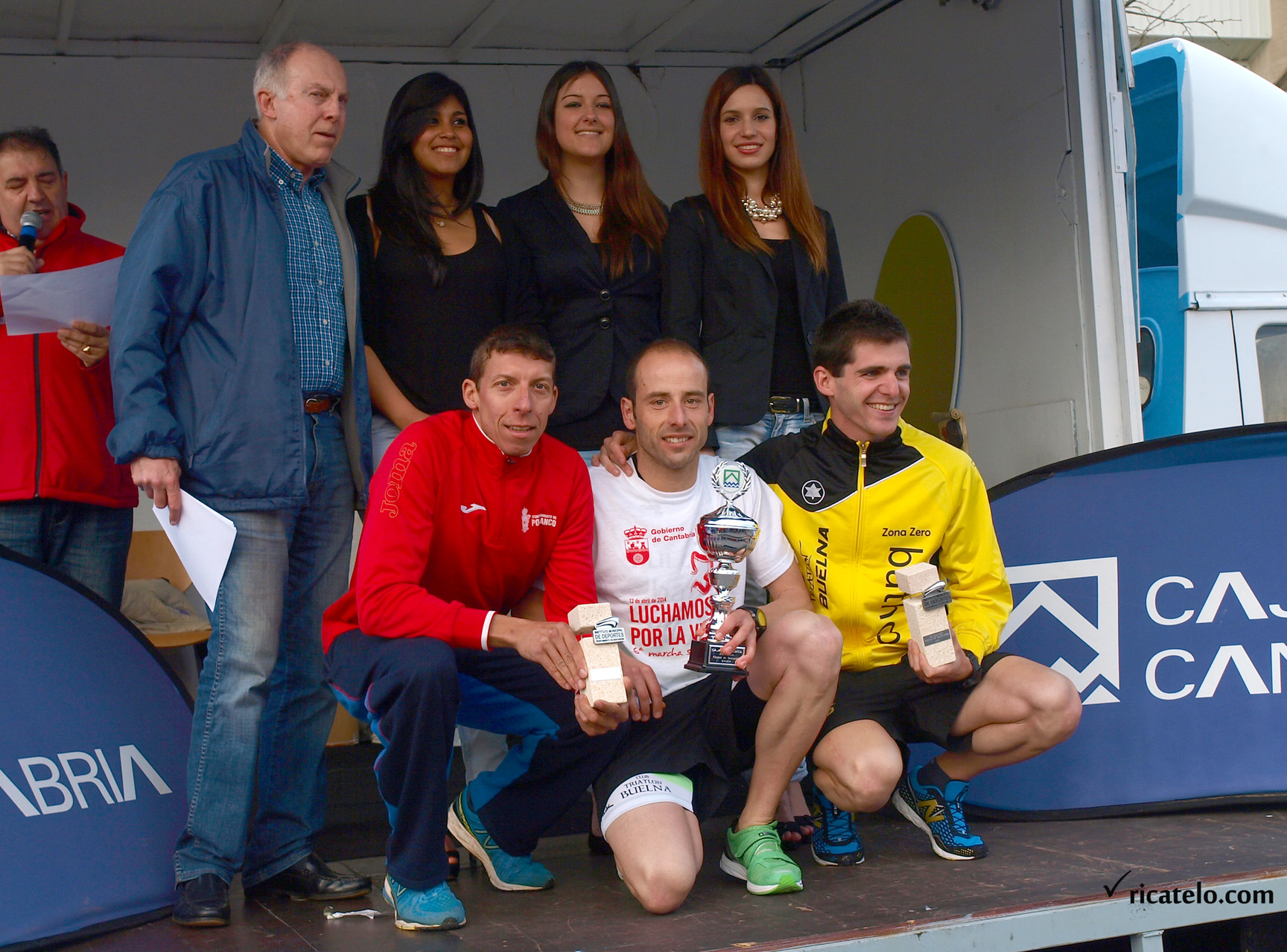 Podium categoría Absuluta masculino