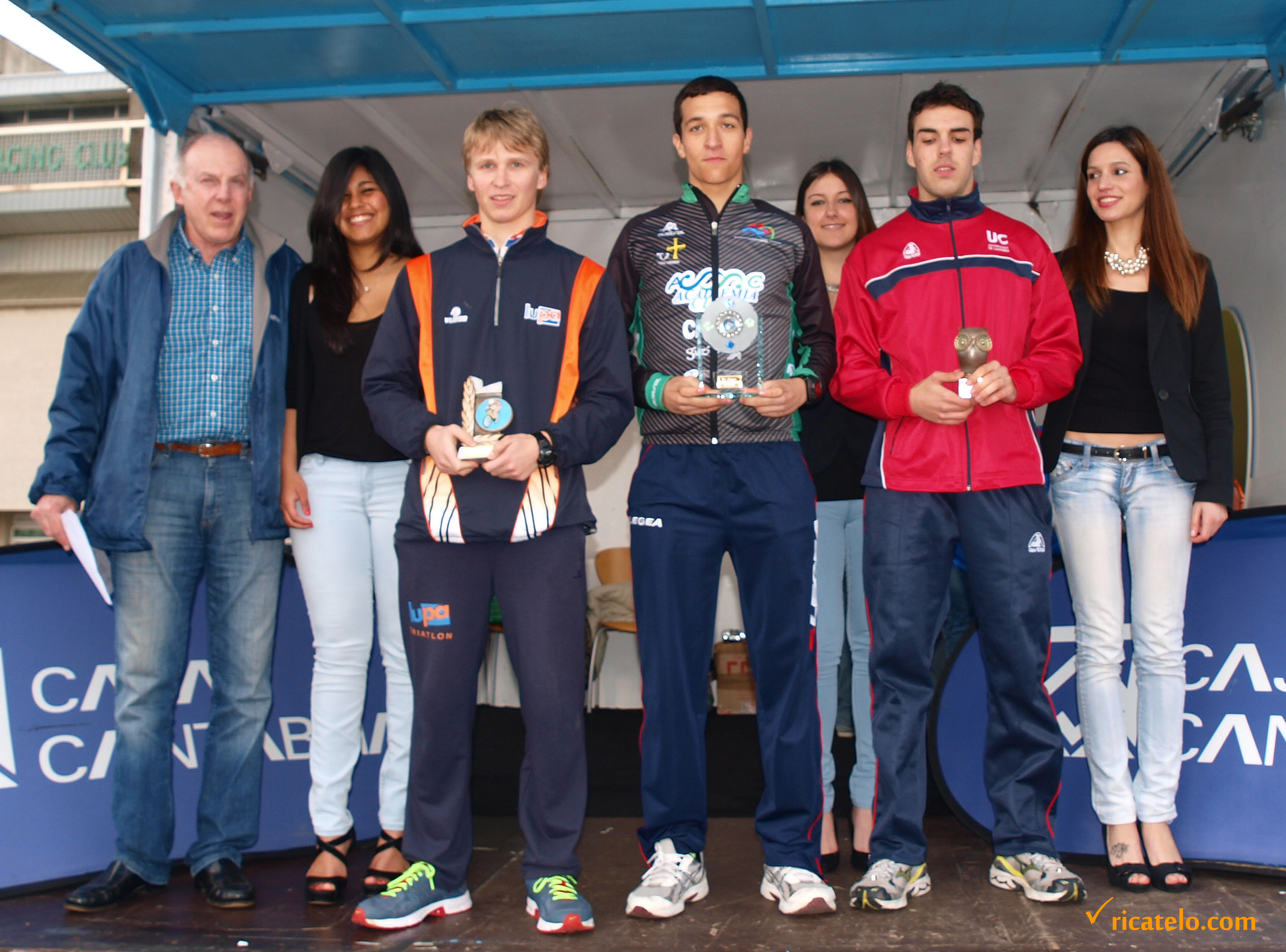 Podium categoría Junior masculino