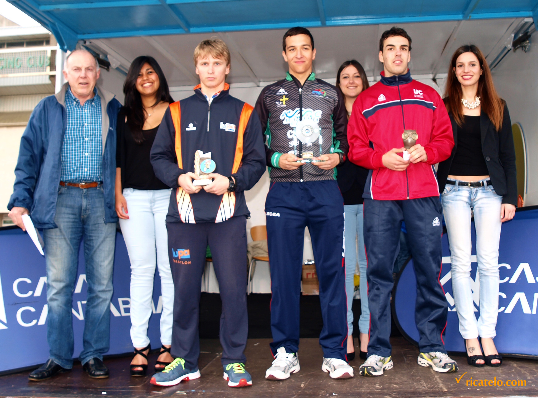 Podium categoría Junior masculino