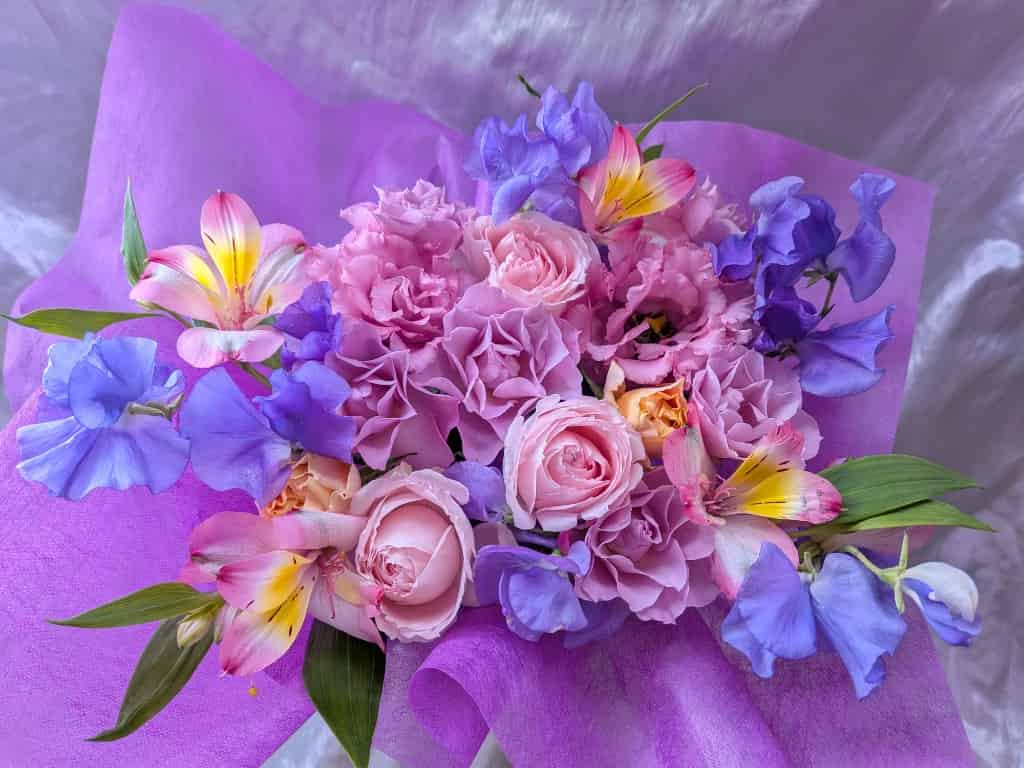 出演祝フラワーアレンジ