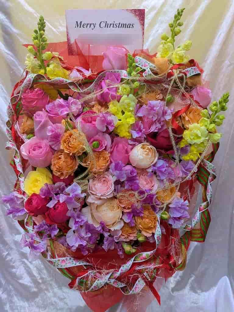 X'masフラワーアレンジ