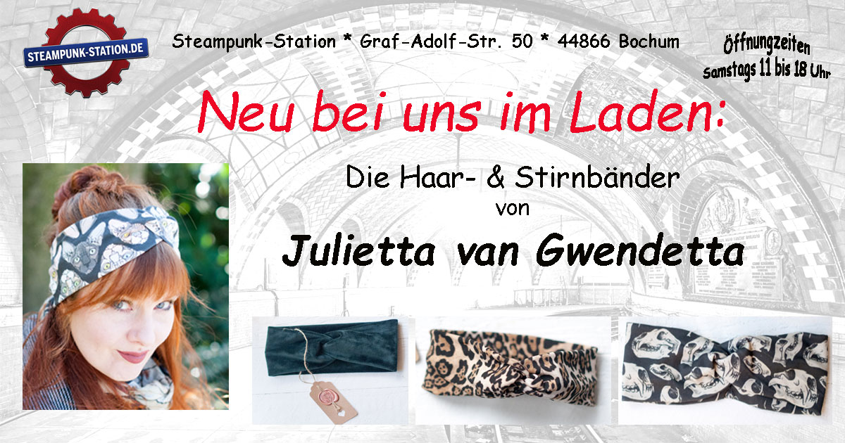 Neu bei uns im Laden: Handmade Haar- & Stirnbänder von Julietta van Gwendetta