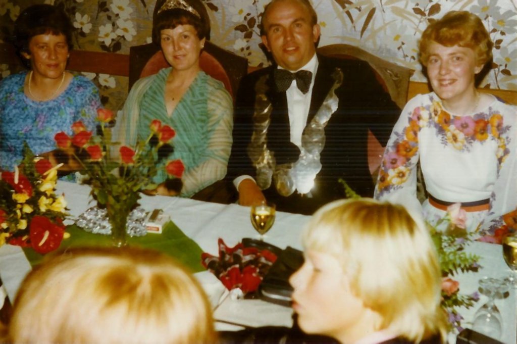 König 1978: Hermann Rengers, Königin: Marianne Meyer, Ehrendamen: Monika Rengers und Alwine Kösters