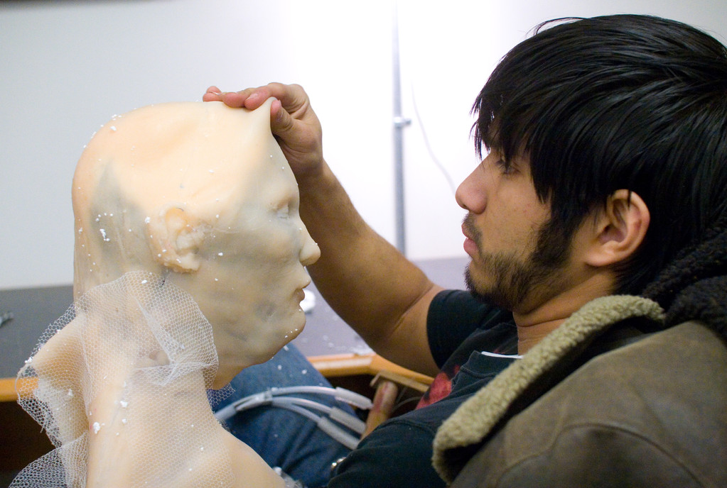 Eric Zapata prepping some FX work.