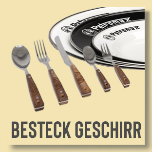 Emaillegeschirr Campinggeschirr Besteck Campingbesteck