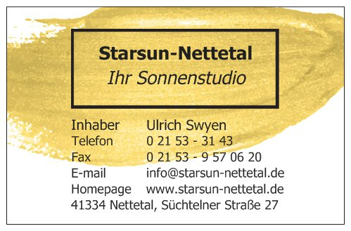 Sonnenstudio Starsun-Nettetal