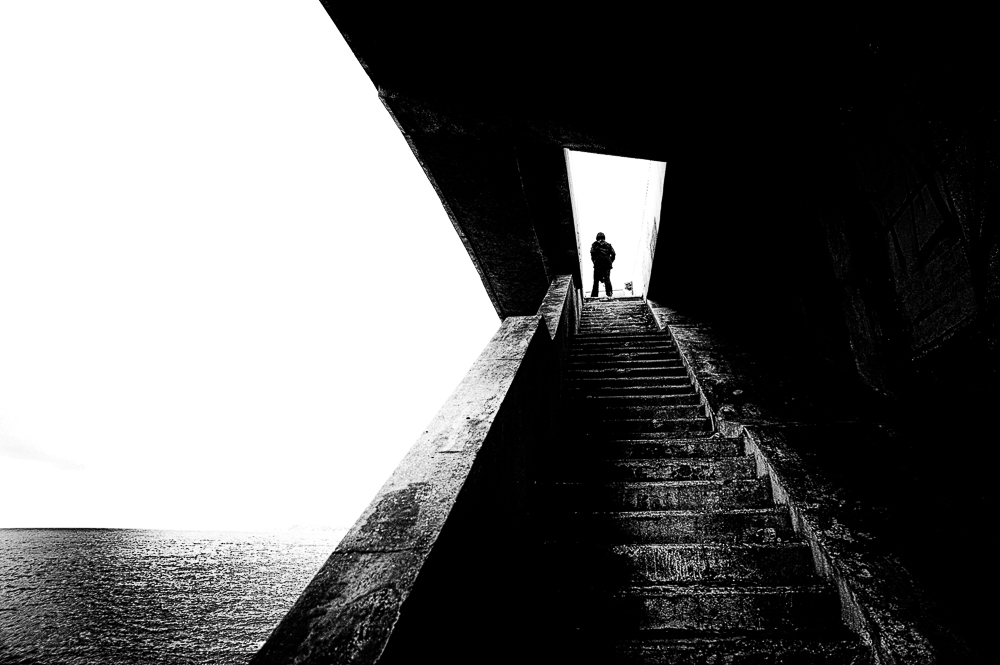 La sortie n'est pas en haut.