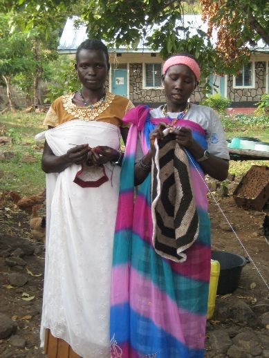 our two cooks... I tried to communicate in Murle with them daily and we had some good laughts.