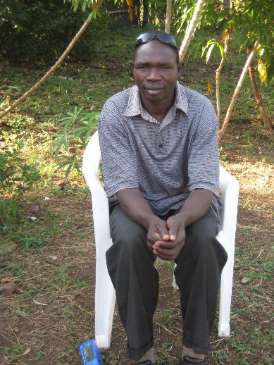 One of our watchmen - He is a Jie, so he speaks another language than Murle...