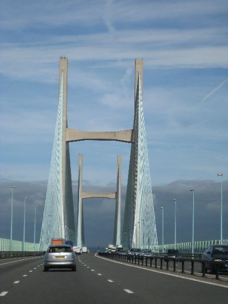 crossing the bridge to Wales