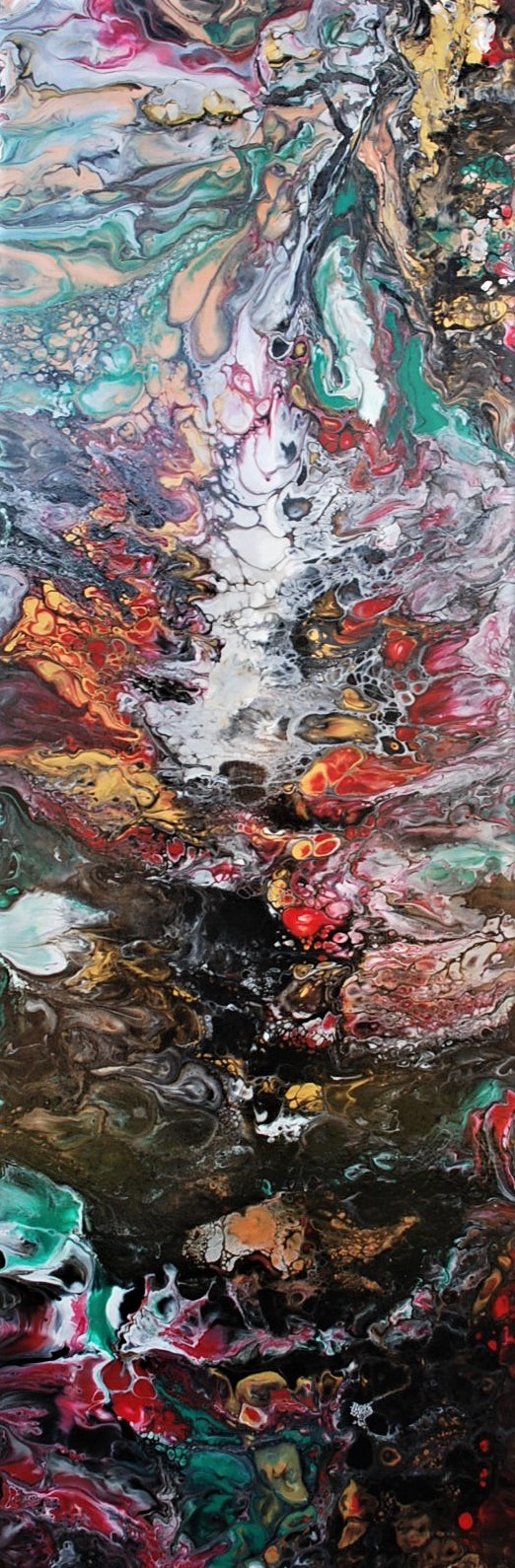 Acryl auf Holz 150 x 50  cm