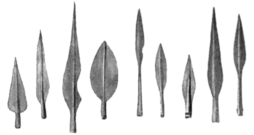 Germanische Speerspitzen.