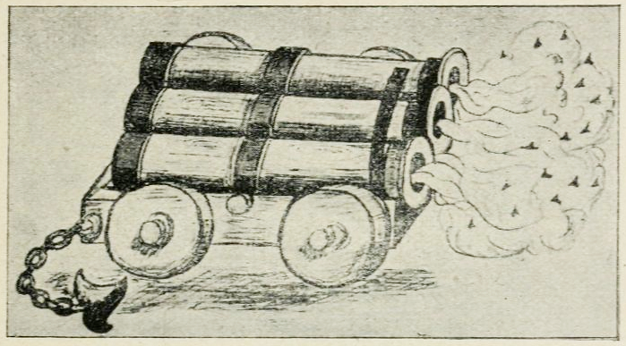Holzgeschütz, Malerei von 1620.