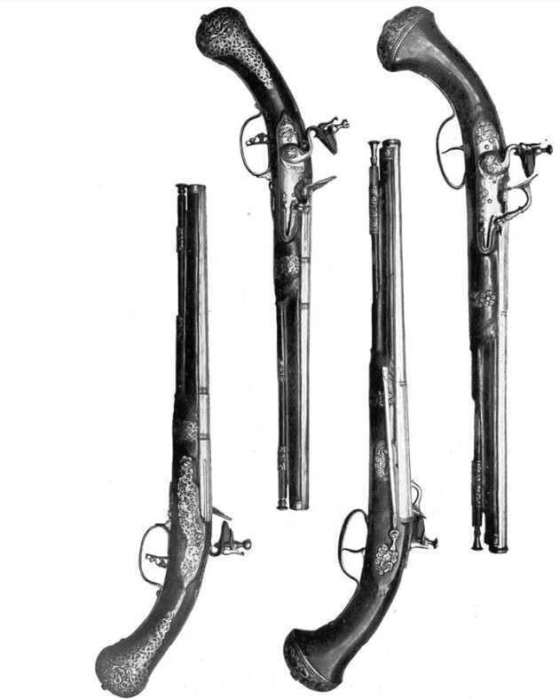 Steinschlosspistolen.