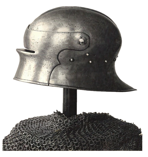 Fig. 1. Kriegshelm mit geschlossenen Visier.