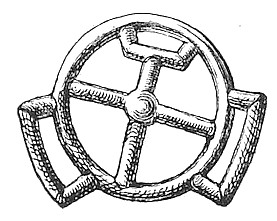 Fig. 11. Radförmige Ringe mit Schlupfen für Riemen.